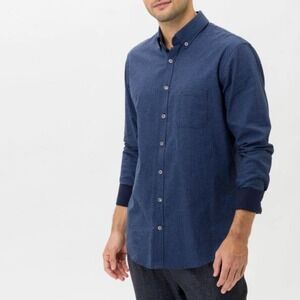 BRAX FEEL GOOD DANIEL C COSY LIGHT FLANNEL IN BLUE NWT MEN'S SIZE XL 42/43‎